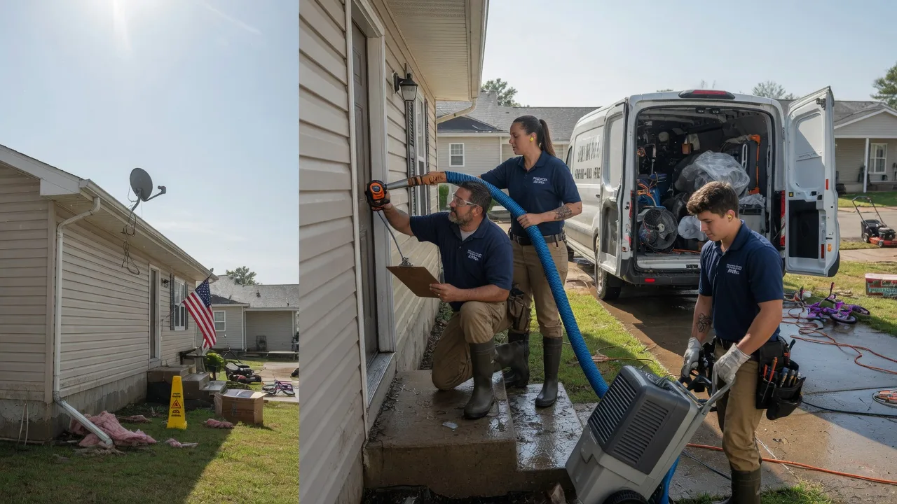 Ceiling Water Damage Restoration in Bloomington, IL near me